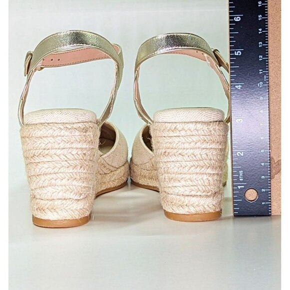 Cole Haan Cloudfeel Women's Espadrille Wedge Heels Linen Size 8 (MSRP $160) - Picture 8 of 9